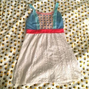 Boho lace cream dress - Flying Tomato